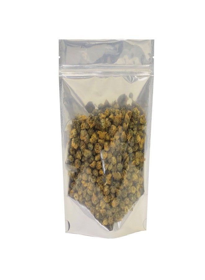 AwePackage Clear White Resealable Smell Proof Foil Pouch Bag - Airtight Zipper (100, 5.9 x 9(Ounce)) - Image 1